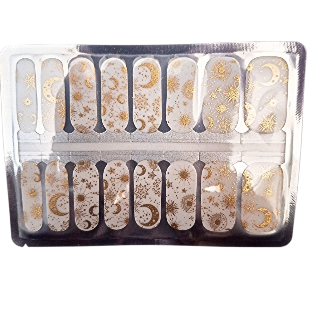 ✨️2 For $13! Nail Wraps- Celestial (transparent)